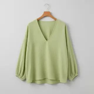 Dvojitá gázovina/mušelín soft green