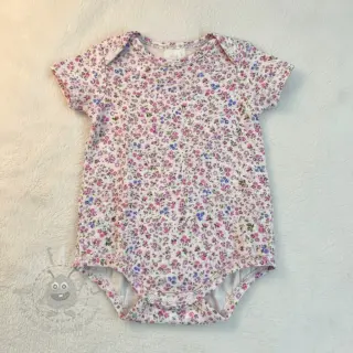 Dubbelgaas/mousseline Flower Michaela off white digital print