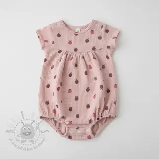 Dubbelgaas/mousseline Fruits apple soft rose