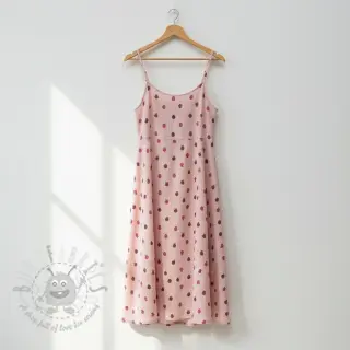 Dubbelgaas/mousseline Fruits apple soft rose