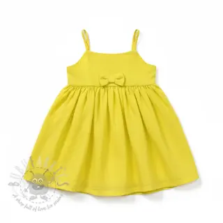 Dubbelgaas/mousseline Vintage neon yellow