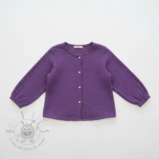 Dubbelgaas/mousseline violet