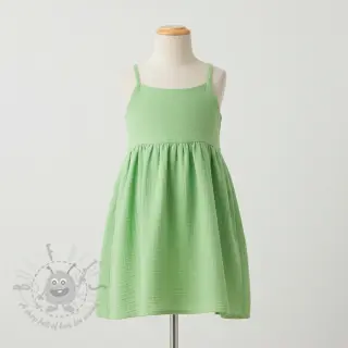 Dubbelgaas/mousseline light lime