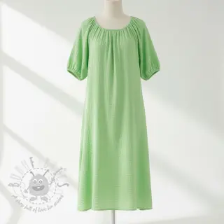Dubbelgaas/mousseline light lime ORGANIC