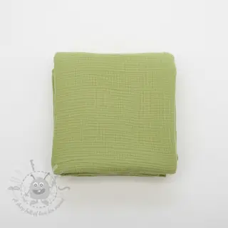 Dubbelgaas/mousseline old lime ORGANIC