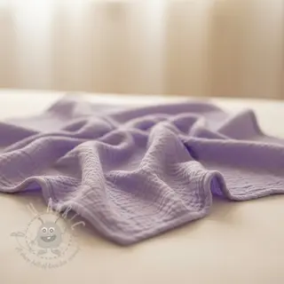Dubbelgaas/mousseline bright violet ORGANIC