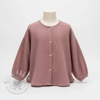 Dubbelgaas/mousseline light lilac ORGANIC