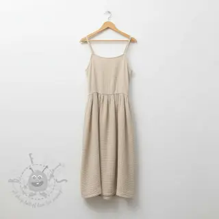 Dubbelgaas/mousseline light sand ORGANIC