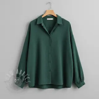 Dubbelgaas/mousseline old green ORGANIC