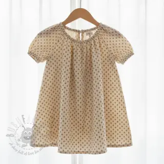 Dubbelgaas/mousseline Bohemian SIMPLY NATURAL digital print ORGANIC
