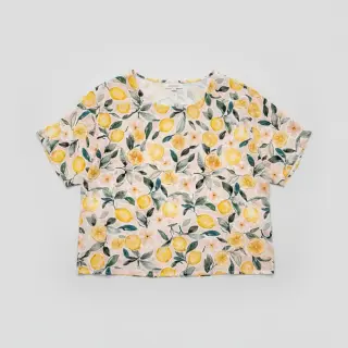 Dvojitá gázovina/mušelín Fresh lemons digital print