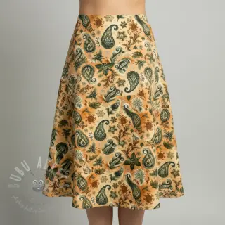 Dubbelgaas/mousseline Floraly mix design E digital print