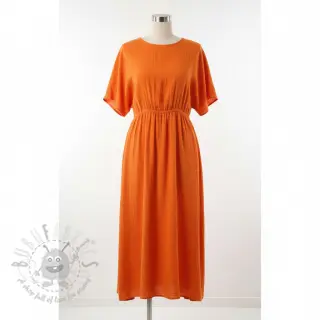 Dubbelgaas/mousseline NEON ORANGE ORGANIC