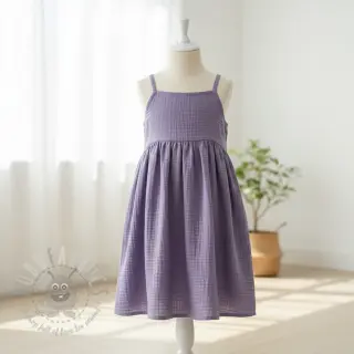 Dubbelgaas/mousseline lavender ORGANIC