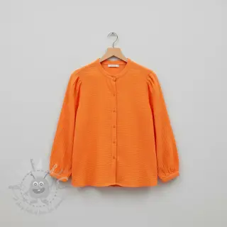 Dubbelgaas/mousseline neon orange