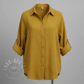 Dubbelgaas/mousseline gold