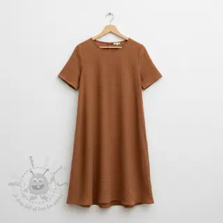Dubbelgaas/mousseline cognac ORGANIC