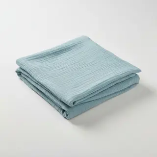 Dvojitá gázovina/mušelín teal