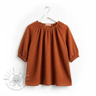 Dubbelgaas/mousseline rust