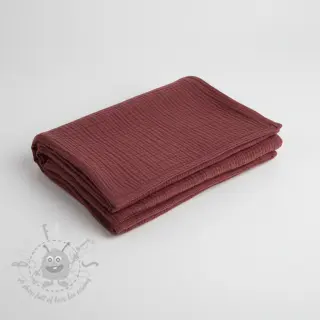 Dubbelgaas/mousseline rouge