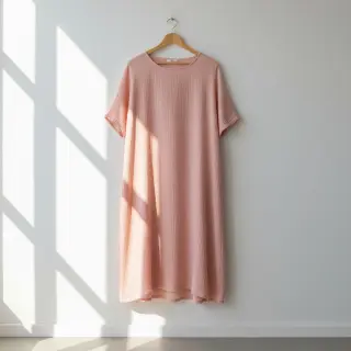 Dvojitá gázovina/mušelín light rose