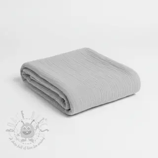Dubbelgaas/mousseline light grey