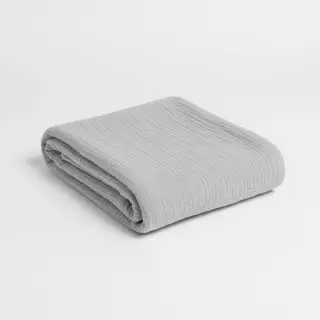 Dvojitá gázovina/mušelín light grey