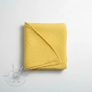 Dubbelgaas/mousseline soft yellow
