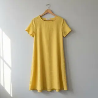 Dvojitá gázovina/mušelín soft yellow