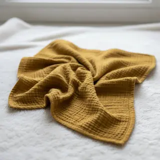 Dvojitá gázovina/mušelín ochre