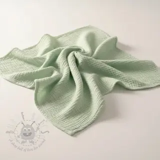Dubbelgaas/mousseline mint