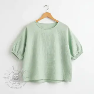 Dubbelgaas/mousseline mint