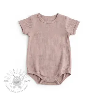 Dubbelgaas/mousseline old rose