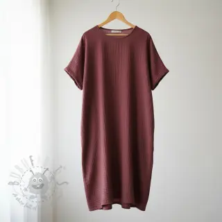Dubbelgaas/mousseline rouge ORGANIC