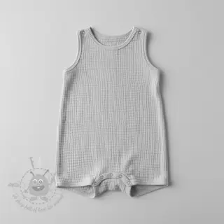 Dubbelgaas/mousseline light grey ORGANIC