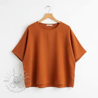Dubbelgaas/mousseline rust ORGANIC
