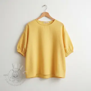 Dubbelgaas/mousseline soft yellow ORGANIC