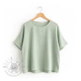 Dubbelgaas/mousseline mint ORGANIC
