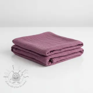 Dubbelgaas/mousseline purple ORGANIC