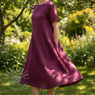 Dubbelgaas/mousseline berry ORGANIC