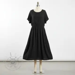 Dubbelgaas/mousseline black