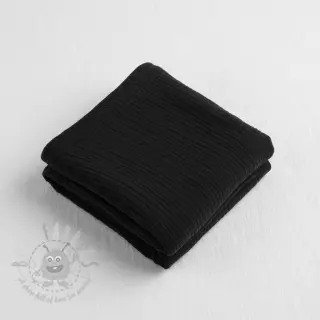 Dubbelgaas/mousseline black