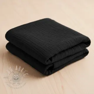 Dubbelgaas/mousseline black