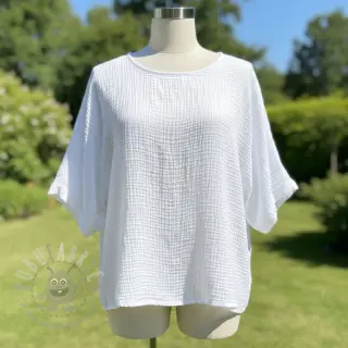 Dubbelgaas/mousseline white