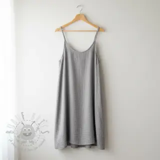Dubbelgaas/mousseline grey