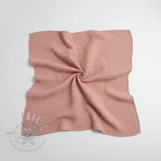 Dubbelgaas/mousseline soft rose