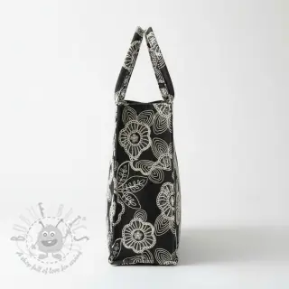 Katoenen stof JEANS EMBROIDERY Niva design C