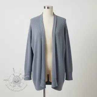 Sweaterstof BABY KNIT steel blue