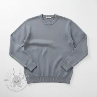 Sweaterstof BABY KNIT steel blue