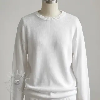Sweaterstof BABY KNIT white